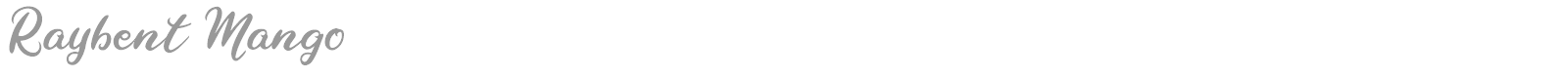 Raybent Mango font preview